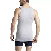 Fruit of the Loom Premium Cotton Mens Round Neck Sleeveless 4 Pack Tank