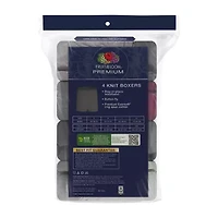 Fruit of the Loom Premium Cotton Knit Mens 4 Pack Boxers Jc4p722