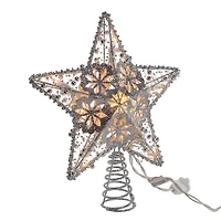 Kurt Adler 11" Silver Star Christmas Tree Topper