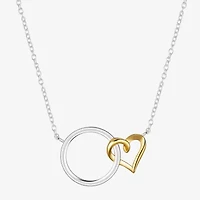 Footnotes Friend Womens Sterling Silver Heart 16 Inch Pendant Necklace
