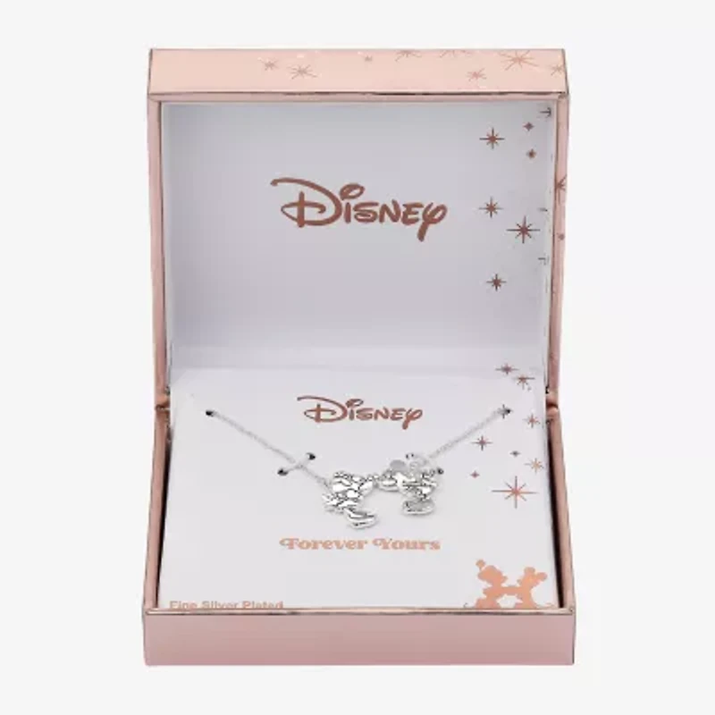 Disney Classics Womens Pure Silver Over Brass 16 Inch Pendant Necklace