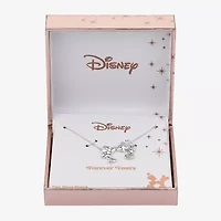 Disney Classics Womens Pure Silver Over Brass 16 Inch Pendant Necklace