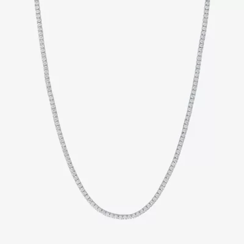 Diamond Addiction 8 Ct.T.W. (G-H / Si2-I1) Womens Lab Grown White 14K Gold Tennis Necklaces