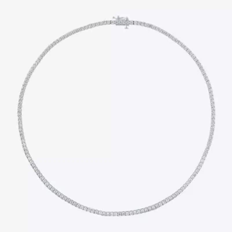Diamond Addiction 8 Ct.T.W. (G-H / Si2-I1) Womens Lab Grown White 14K Gold Tennis Necklaces