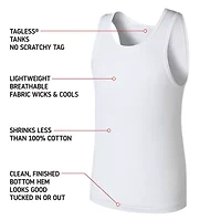 Hanes Ultimate Little & Big Boys 5 Pack U Neck Lightweight Tank