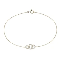 1/5 CT.T.W. Natural Diamond 14K Yellow Gold Bracelet