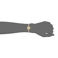 Laura Ashley Womens Gold Tone Bangle Watch La31019yg