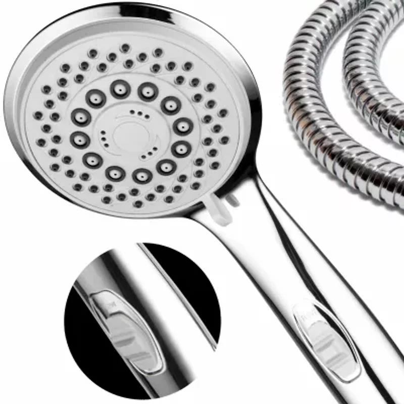 HotelSpa® High-Power Spiral 7-Setting Luxury HandShower with Patented ON/OFF Pause Switch