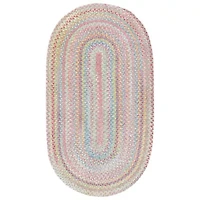 Capel Baby's Breath Oval Braided Rug