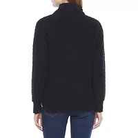 a.n.a Womens Long Sleeve Tall Mock Neck Top