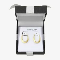 Womens 10K Gold 22mm Round Hoop Earrings