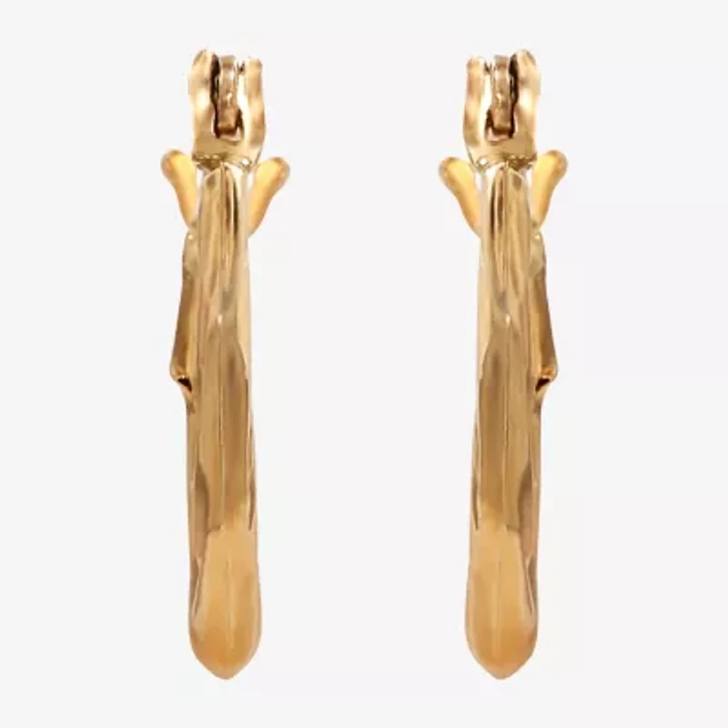 Child's 14K Gold Twist Hoop Earrings