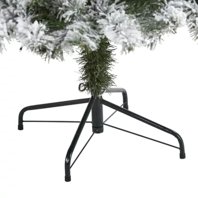 Nearly Natural Foot Flocked Fir Christmas Tree