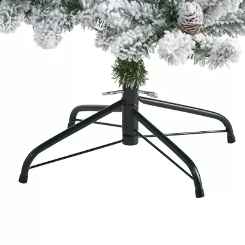 Nearly Natural Foot Flocked Fir Christmas Tree
