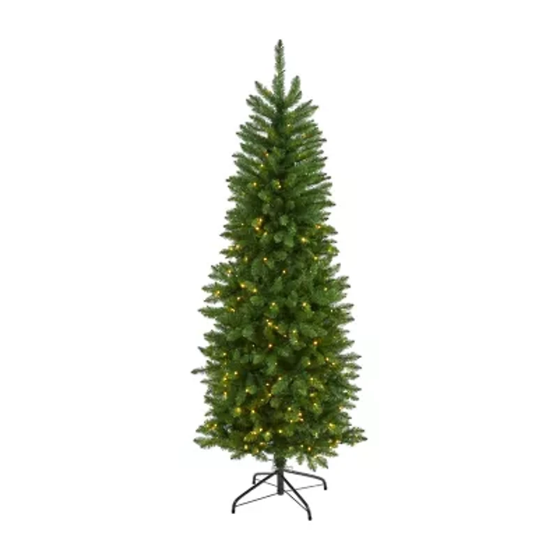 Nearly Natural Foot Pre-Lit Pine Christmas Tree