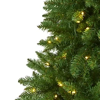 Nearly Natural Foot Pre-Lit Pine Christmas Tree