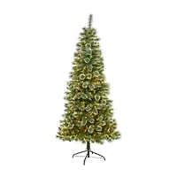 Nearly Natural Foot Pre-Lit Pine Christmas Tree