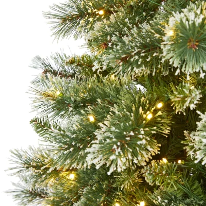 Nearly Natural Foot Pre-Lit Pine Christmas Tree