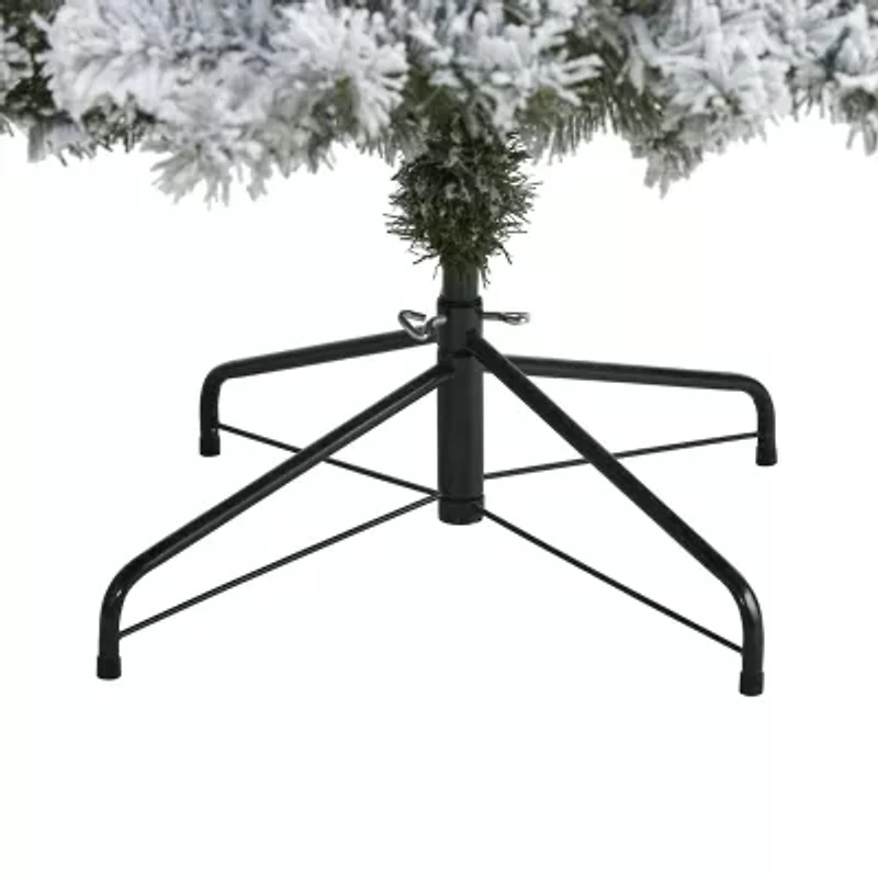 Nearly Natural 8 Foot Flocked Fir Christmas Tree