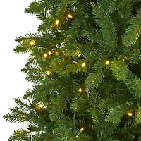 Nearly Natural 9 Foot Pre-Lit Pine Christmas Tree