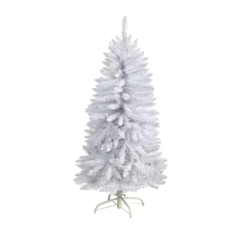 Nearly Natural 4 Foot Pre-Lit Fir Christmas Tree