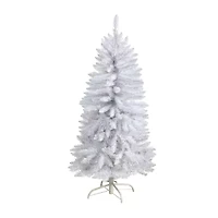 Nearly Natural 4 Foot Pre-Lit Fir Christmas Tree
