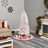 Nearly Natural Foot Pre-Lit Fir Christmas Tree