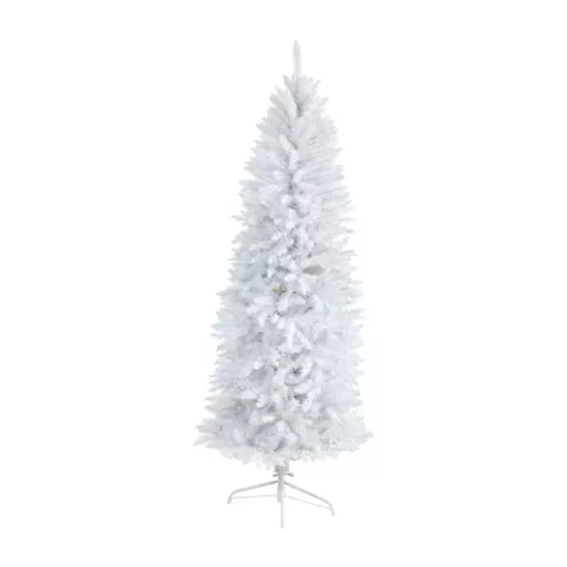 Nearly Natural 6 Foot Pre-Lit Fir Christmas Tree