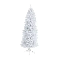 Nearly Natural 6 Foot Pre-Lit Fir Christmas Tree