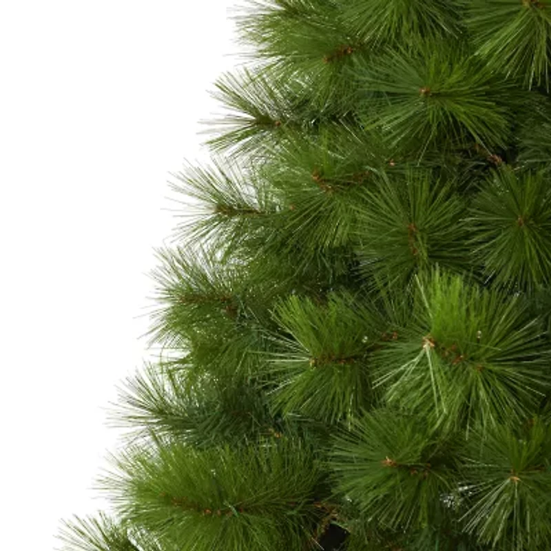Nearly Natural 6 Foot Pre-Lit Pine Christmas Tree