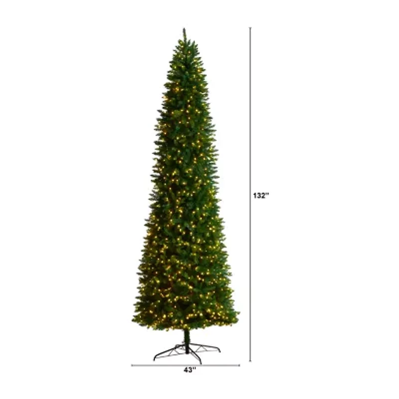 Nearly Natural Foot Pre-Lit Pine Christmas Tree