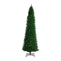 Nearly Natural 12 Foot Pre-Lit Pine Christmas Tree