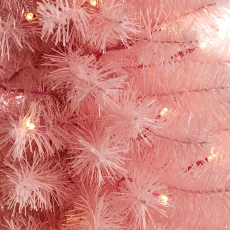 Nearly Natural 3 Foot Pre-Lit Pine Christmas Tree