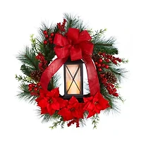 Nearly Natural Pre-Lit Wreath
