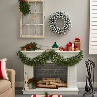 Nearly Natural Pre-Lit Wreath