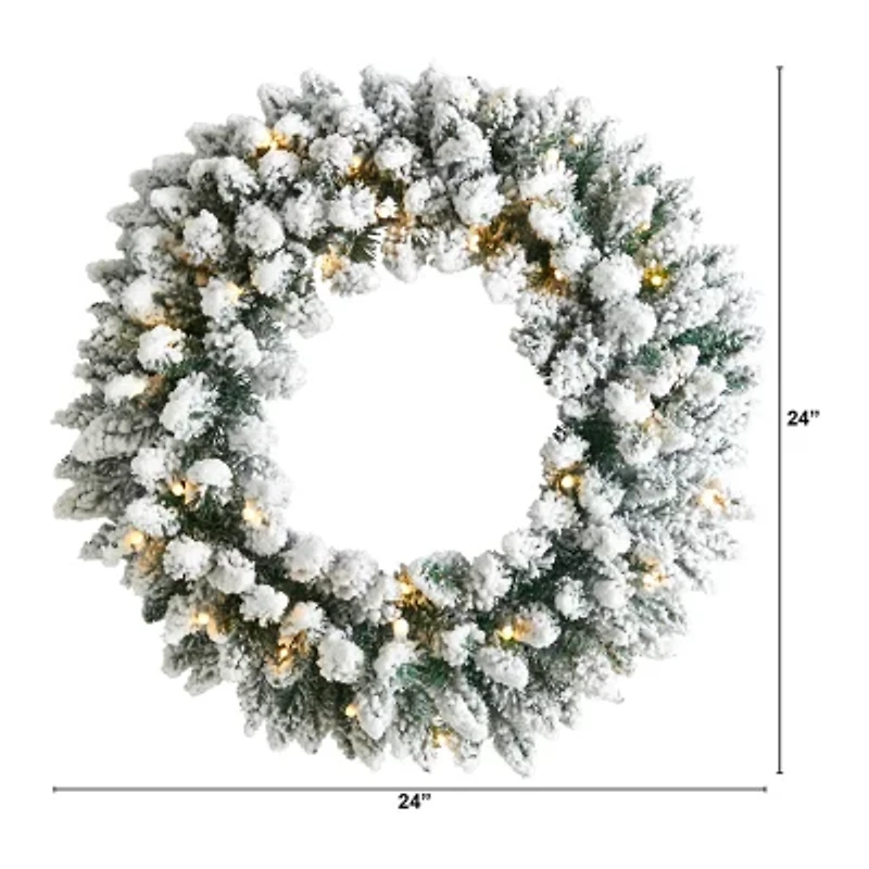 Nearly Natural Pre-Lit Wreath