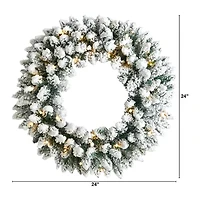 Nearly Natural Pre-Lit Wreath