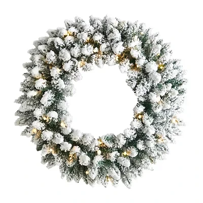 Nearly Natural Pre-Lit Wreath