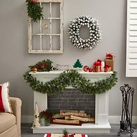 Nearly Natural Pre-Lit Wreath