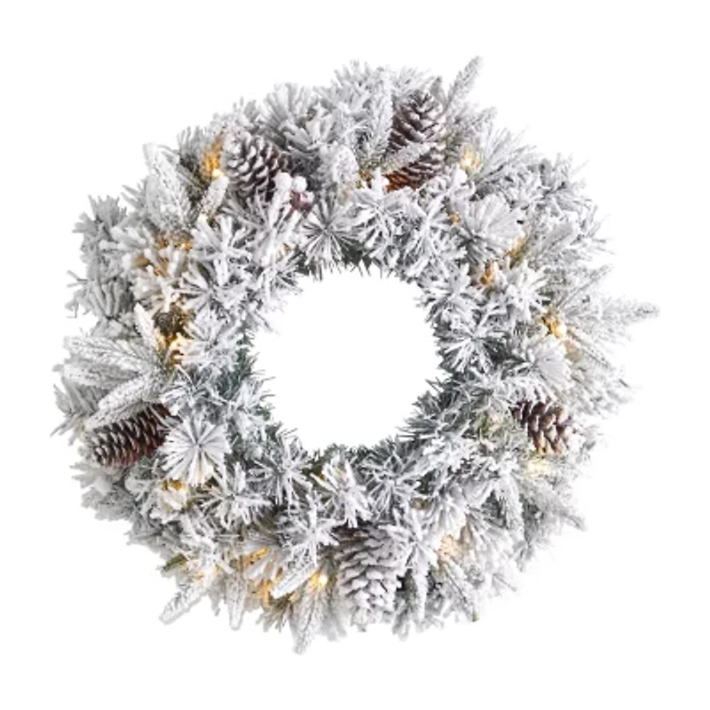 Nearly Natural Pre-Lit Wreath