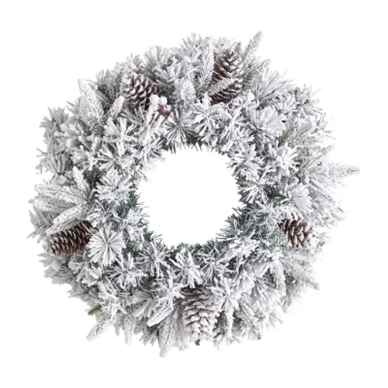 Nearly Natural Pre-Lit Wreath