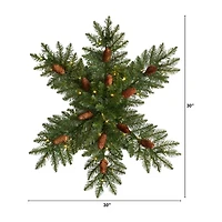 Nearly Natural Pre-Lit Wreath