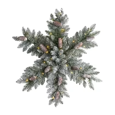 Nearly Natural Pre-Lit Wreath