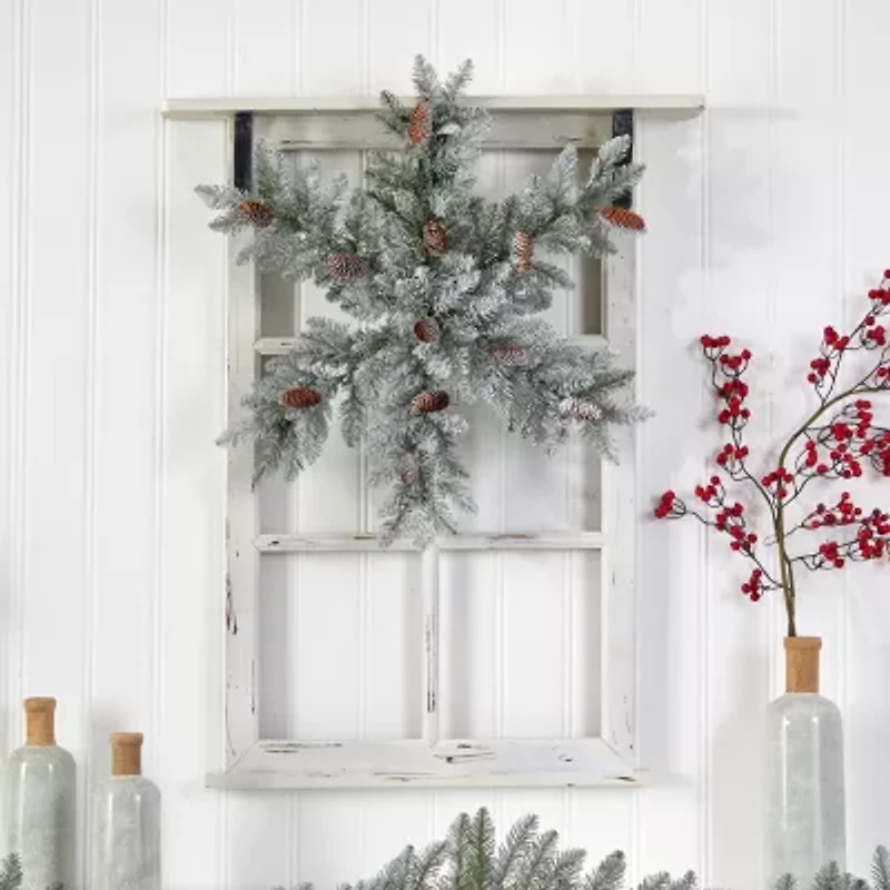Nearly Natural Pre-Lit Wreath