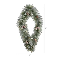 Nearly Natural Pre-Lit Wreath