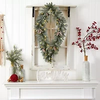 Nearly Natural Pre-Lit Wreath