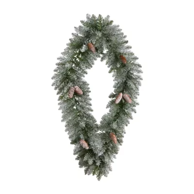 Nearly Natural Pre-Lit Wreath