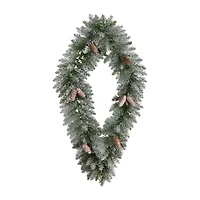 Nearly Natural Pre-Lit Wreath