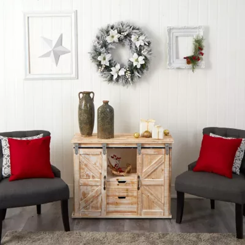 Nearly Natural Pre-Lit Wreath