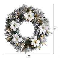 Nearly Natural Pre-Lit Wreath